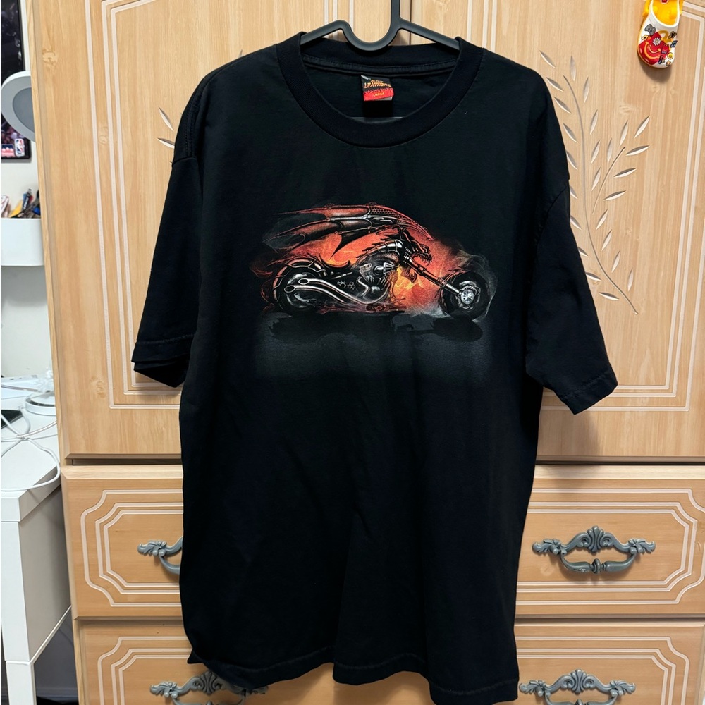 2k10 flaming bike t shirt